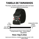 Cinto tático masculino Cobra em nylon 100% trançado de alta densidade com fivela de metal reforçado e sistema de liberação rápida estilo cobra, largura de 3,6 cm, comprimento ajustável até 120 cm, disponível em preto, verde militar, cinza, azul marinho, caqui e marrom, resistente à água e cortável para ajuste permanente.