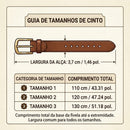 Cinto de couro masculino preto com fivela automática de trilho em liga metálica e aço inox, design moderno de linhas limpas, ideal para uso social e casual, ajuste sem furos para um caimento firme e confortável na cintura ao longo do dia.